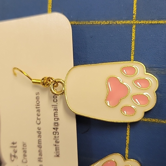 Bunny Enamel Tone 1" Earrings Easter Spring Rabbit - Picture 2 of 2